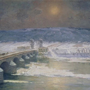 The Snow in the Auvergne, 1886 (oil on canvas)