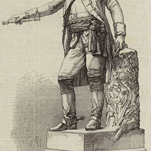 Statue of Marshal Keith at Peterhead (engraving)