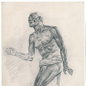 Study of a Male Nude: Study for "The Death of Seneca"