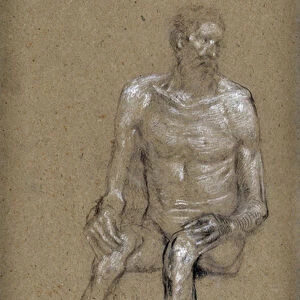 Study of Seated Man (drawing)