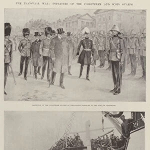 The Transvaal War, Departure of the Coldstream and Scots Guards (b / w photo)