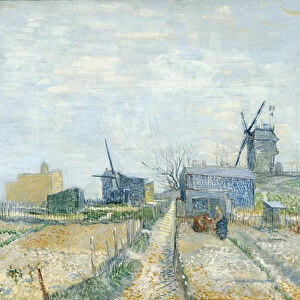 Vegetable Gardens and the Moulin de Blute-Fin on Montmartre, 1887 (oil on canvas)