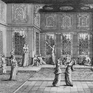 Women dancing in the Harem, from Voyages de Sr A