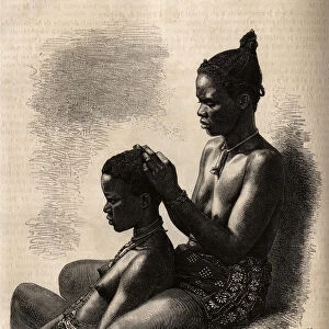 Young girls of Grand-Bassam (Grand Bassam) (former capital of the Ivory Coast)