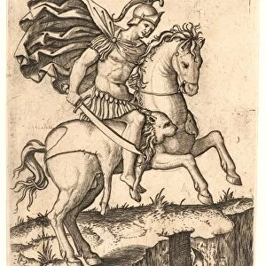 Marcantonio Raimondi (Italian, ca. 1470 / 1482 - 1527 / 1534). Marcus Curtius, 16th century