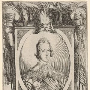portrait Francesco de Medici within oval frame