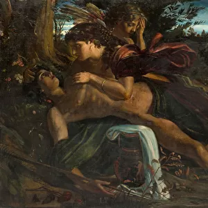 Venus laments Adonis oil canvas 108. 5 x 144. 5 cm