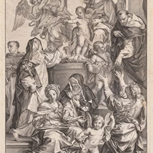 Virgin Child Saints 1720-1730 Robert van Audenaerd
