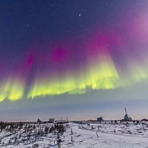 Aurora borealis seen from Churchill, Manitoba, Canada