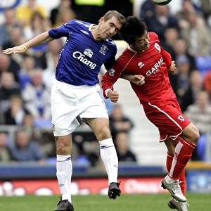 Alan Stubbs vs Dong-Gook Lee: Everton vs Middlesbrough Clash in the Barclays Premier League (September 30, 2007)