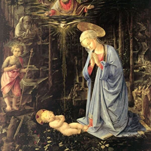 The Adoration in the Forest, 1459. Artist: Lippi, Fra Filippo (1406-1469)