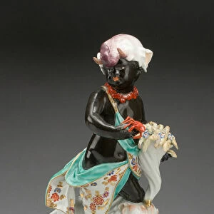 Allegorical Figure of Africa, Derby, 1770 / 80. Creator: Derby Porcelain Manufactory