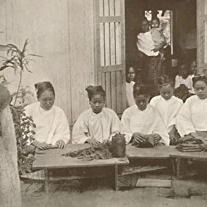 Burmese Cigar Makers, 1900. Creator: Unknown