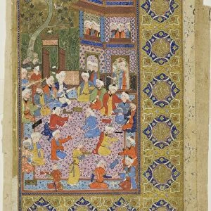 Courtyard of a Palace, Safavid dynasty (1501-1722), 16th century. Creator: Unknown