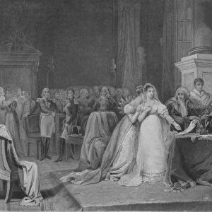 The Divorce of Josephine, 1846, (mid 19th century). Creator: FranSois de Meersman