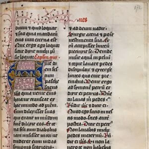 Gospel Book with Evangelist Portraits: Decorated Initial, c. 1480. Creator: Hausbuch Master