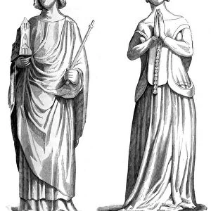 King Charles V of France (1337-1380) and Joanna of Bourbon (1338-1378), 1849