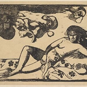 The Queen of Beauty - Langorous, 1898. Creator: Paul Gauguin