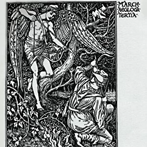 The Shepheards Calendar - March, 1898, (1923). Artist: Walter Crane