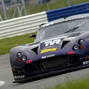 British GT Championship: Rob Barff and Michael Caine TVR Cerbera Speed 12 finished second