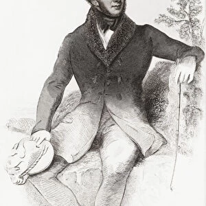 Charles Fenno Hoffman, 1806 - 1884. American author and poet who edited the New York literary magazine The Knickerbocker. After a work by Henry Inman