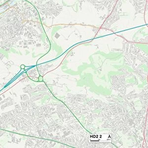 Postcode Sector Maps Collection: HD - Huddersfield
