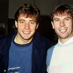 Ally McCoist with Brian McClair October 1988