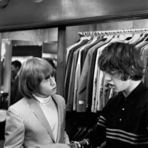 Brian Jones & Mick Jagger on the morning of 4 June 1964 when The Rolling Stones were