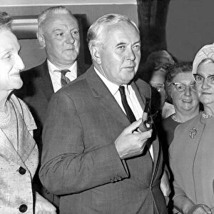 Durham Miners Gala - Harold Wilson at a pre-gala gathering in Chester-le-Street