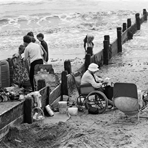 Holidaymakers in Frinton-on-Sea, Essex. 24th August 1967