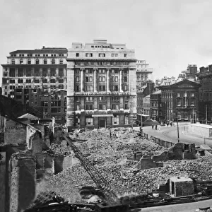 Liverpool. Merseyside. August 1941. During the Blitz. Picture shows the Old