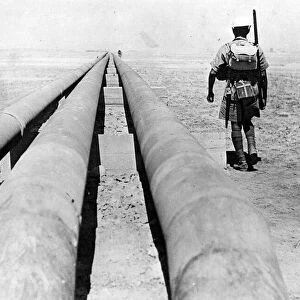 Picture from Iran. Indian riflemen guarding the pipeline across Persia