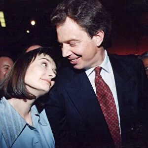 Tony Blair and wife Cherie at Labour party conference - July 1994 22 / 07 / 1994