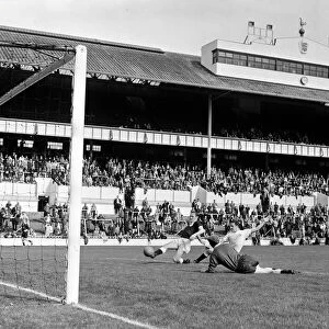 Tottenham Hotspur in action during a trial match at White Hart Lane Les Allen