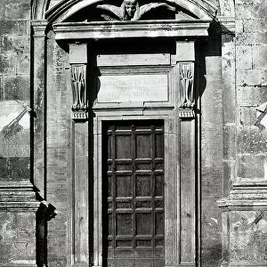 Side portal of the Church of Santa Maria di Loreto, Rome