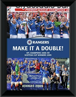 Framed Products Previous Seasons Gallery: 2008 / 09 SPL Champions & Scottish Cup Winners Make it a Double! Framed 16x12 Celebration Montage