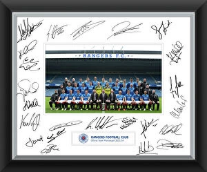 Special Edition Signed Memorabilia Gallery: 2013 / 14 Team Signed Mounted Framed Print