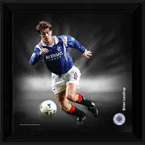 Images Dated 7th January 2008: Brian Laudrup Framed Dynamic Action Print