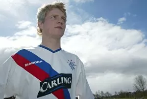 Images Dated 6th April 2004: Chris Burke in the new Rangers Away kit