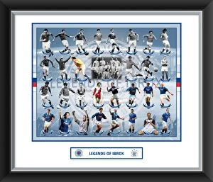 Special Edition Framed Prints Gallery: Legends of Ibrox Framed Mounted Photographic Print
