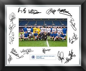 Special Edition Signed Memorabilia Gallery: Rangers Legends Signed Mounted Framed Print