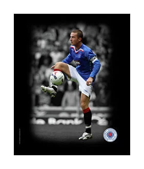 Framed Products Previous Seasons Gallery: RNGR088 - Barry Ferguson Duo-Tone 20 x16 approx Canvas (508x406mm)