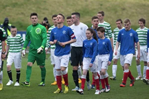 Football U17 Glasgow Cup Final Youths Gallery: Soccer - Glasgow Cup Final - Celtic v Rangers - Firhill Stadium