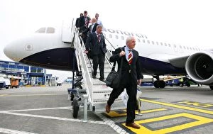 Images Dated 15th May 2008: Soccer - Rangers Arrive Back in Glasgow - Glasgow Airport