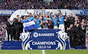 SPFL 1 Champions 2013-14 Gallery: Soccer - Scottish League One - Rangers v Stranraer - Ibrox Stadium