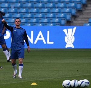 Images Dated 13th May 2008: Soccer - UEFA Cup Final - Rangers Training - Manchester City Stadium